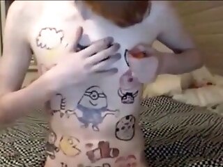 Danish Ginger-haired+viking Ambidextrous Boy - Camshow In Us = Gudheadt 1 Two