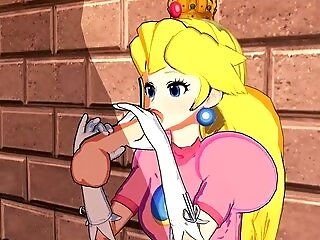 Princess Peach Slammed Against Wall In 3 Dimensional Anime Porn