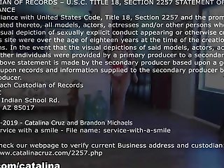 Service With A Smile - Catalina Cruz Pornographic Star