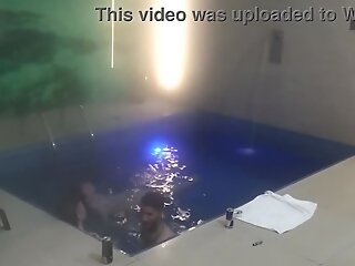 Threesome With Friends In The Motel Pool Part Two