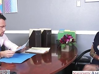 Tattooed Emo Honey Anna Bell Peaks Is Fucked Hard Right In The Office