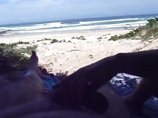 Wifey Pulling Me Off On The Beach Pt1