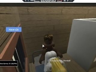 Roblox Towheaded Mega-bitch Fucks Her Man While He In Jail For Robbing
