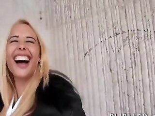 Big Knockers Unexperienced Blonde Bombshell Gets Fucked In Public