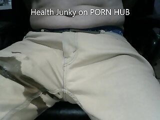 Spunk Thru Jeans Forearms Free-for-all. Lots Of Precum