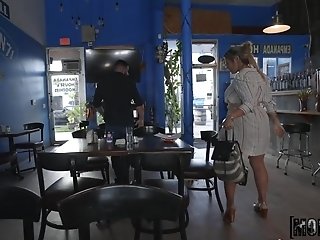 The Cafe Waitress Ameena Greene Gets Creampied