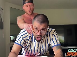 Jock Hellions Nerdy Tutor Raw And Rough Utter With Nick Charms And Colt Spence