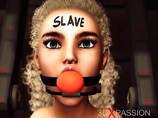 Three Dimensional Blonde Fuck Toy Submissively Serve Her Mistress