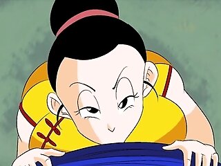 Dragon Ball Porno Parody: Big-chested Chi-chi Deepthroats Sonny Goku's Humungous Dick And Gets Fucked