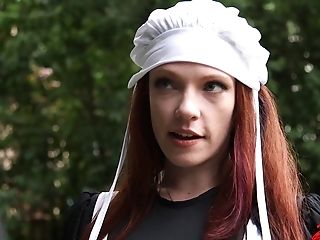 Spunk In Mouth Ending After Fuck-a-thon With Timid Ginger-haired Maid Kassondra Raine